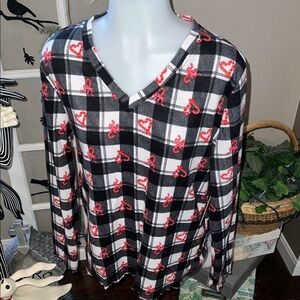 Sam & Olivia holiday pajama sleep top